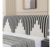 XCLOOZGL Stretch Headboard Covers for Full Queen King Size Modern Style Bed Headboard Slipcover for All Seasons Bed Head Covers Anti Slip Headboard Dustproof Protector,Black,60×180cm