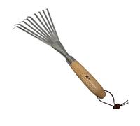 Xclou 341448 Xclou Hand Rake Stainless Steel Ash Tree Handle