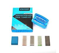 XCMAN Alpine Ski Freeride Snowboard Edge Bevel Tuning Kit Edge Care Kit -Side Ski Angle Tuning Tool +3 Diamonds File+Gummy Stone