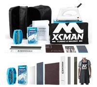 XCMAN Complete Ski Snowboard Tuning and Waxing Kit with Waxing Iron,Universal Wax,Edge Tuner,PTEX for Tuning,Repair and Waxing