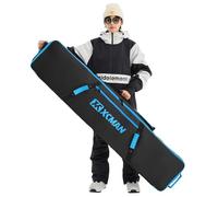 XCMAN Snowboard Bag - 158cm, Black, Fully Padded, Waterproof, Ski Bag for Travel