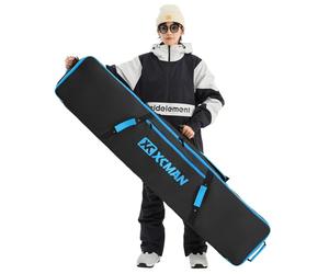 XCMAN Snowboard Bag - 158cm, Black, Fully Padded, Waterproof, Ski Bag for Travel