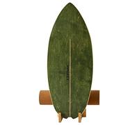 XCMAN Surf Balance Board Trainer with Roller Wooden Exercise Balancing Stability Trainer - Non Slip Surface for Adults |Balance Board Surfing,Snowboarding,Skateboarding,Hockey,Yoga