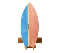 XCMAN Surf Balance Board Trainer with Roller Wooden Exercise Balancing Stability Trainer - Non Slip Surface for Adults Kids|Balance Board for Surfing,Snowboarding,Skateboarding,Hockey,Yoga Training
