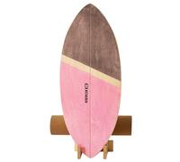 XCMAN Surf Balance Board Trainer with Roller Wooden Exercise Balancing Stability Trainer - Non Slip Surface for Adults Kids|Balance Board Surfing,Skateboarding,Hockey,Yoga