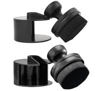 XcnPer 2 PCS Tyre Dressing Applicator, Car Interior Cleaning Brush, Car Tyre Shine, Tire Shine Applicator Brush, Storage Stand Included for Detailing and Car Wash Kit, Black