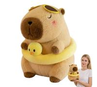 XcnPer Cute Capybara Plush Toy 25CM, Soft Capybara Teddy Stuffed Animal Plushie, Kawaii Capybara Squishy Pillow Doll, Cozy Capybara Toys Gift and Room Decor