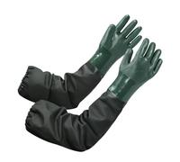 XcnPer Long Rubber Gloves, Pond Gloves, Long Arm Waterproof Gloves, Chemical Resistant, 70cm/27.5in, for Pond Cleaning, Fishing, and Aquaculture Maintenance