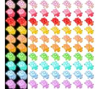 XcnPer Mini Turtles, 301 Pcs Glow in The Dark Mini Resin Animals with Storage Box, Tiny Turtle Toys for DIY Crafts, Miniature Landscape, Night Light Decor, 11 * 7mm