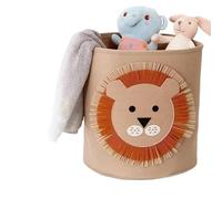 XcnPer Toy Baskets for Kids, Lion Toy Storage Basket, Nursery Storage Baskets for Baby Toys, Kids Storage Basket for Organizing Toys, Blankets, and Household Items, 35*35cm, 34L