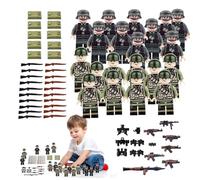 XcnPer Toy Soldiers Army Toys Set, 20 Battle-Ready Army Men With 27 Weapons & 7 Accessories, 1.77 Inch Military Figures For Kids Collection, Toy Soldiers Army Toys For War Games & Educational Play