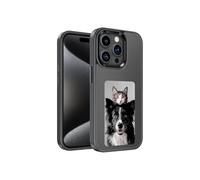 XCOOL InkPlay E-Ink Screen Phone Case, DIY Wireless NFC Photo Display Smart Phone Case, Custom Phone Protective Case, Anti-Drop Water-Resistant Ink Phone Case Compatible with iPhone 15 Pro, Black