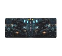 xcoppkj 31.5 Inch Future Robot Mousepad Desk Mat with Non-Slip Rubber Base - Smooth Water-Resistant Surface for Office, PC, and Laptop