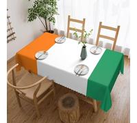 xcoppkj 4x72 Inch Flag of Cote d'Ivoire Tablecloth, Square Table Cloth with Scalloped Edge, Perfect for Dining, Parties, Weddings, and Both Indoor Outdoor Use