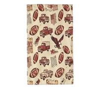 xcoppkj Absorbent Quick Dry Skin-Friendly Lightweight Travel Retro American style Towel for Beach, Pool, Yoga, Gym, Hiking