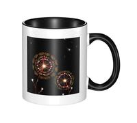 xcoppkj Double-Sided Printed Ceramic Mug 12oz Starry Dandelion Colorfast Art Design, Microwave Safe Coffee Cup, Dishwasher Safeï¼ŒSuitable for All Kinds of Drinks