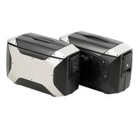Xcore Side Case Set for C-Bow Carrier Black/Silver BY HEPCO & BECKER