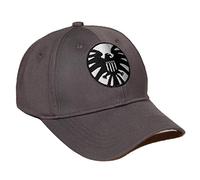 Xcoser Captain Shield Hat Cap, Carol Danvers Hat, One Size, Grey, Unisex-Adults, Baseball Cap