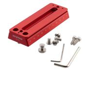 XCOTRO 2in1 115mm Telescope Vixen Dovetail Mounting Plate with Arca Rail | with M6 1/4" Screw and 1/4" Threaded Hole for Telescope Saddle Mount Base OTA Equatorial Head Sky Astrophotography