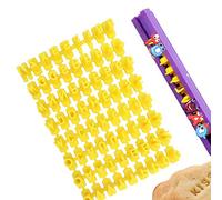 XCOZU Alphabet and Number Cutter, Pastry Stamp Sugar Paste/Letter Cookies Stamp for Cakes, Biscuits Message, Fondant (72 Alphabet)