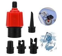 XCOZU Boat Air Valve Adaptor Kit, Boat Valve Adapter Dinghy Inflator Adaptor, SUP Pump Canoe Air Pump Converter for Stand Up Paddle Board/Inflatable Rowing Boat/Kayak/Inflatable Bed(4 Accessories)