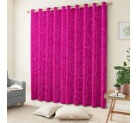 XCQHZYQ Printed Curtains Purple Eyelet Blackout Curtains Minimalism Vortex Light Blocking Thermal Insulated Window Treatments for Kids Nursery Living Room Playroom Curtain 2 Panels W46 x L72 inch