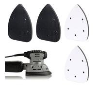 XCRPRT 5 Holes Sander Sandpaper Backing Pads, Sponge Sanding Pads Hook and Loop, Soft Interface Pad Triangle Sanding Pad Detail Interface Multitool Pad for Sander Accessories Replacement