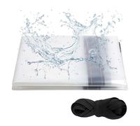 XCRPRT Clear Tarpaulin Waterproof Heavy Duty 2m x 1m Transparent PVC, Transparent, Waterproof, Reinforced Edge with Rope, Suitable for Home, Garden, Outdoor