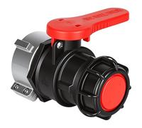 XCRPRT IBC Adapter Ball Valve, IBC Container Flap Valve 60 mm to 75 mm, IBC Tank Accessories Tank Drain Valve, Stopcock, Outlet Valve, Flap Valve for IBC Container, Water Tank, Rain Butt