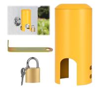 XCRPRT Outdoor Tap Lock, Garden Faucet Lock, Anti Theft tap Locks, Outside taps Locks Prevent Theft and Vandalism (Yellow)