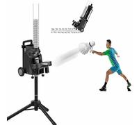 XCSCUK Automatic Badminton Serve Trainer Machine,with Wheels, Portable Ball Feeder,for Home or Club Use