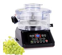 XCSCUK Electric Grape Peeling Machine, Cherry Tomato Peeler,with Smart LCD Control, Commercial Skin Remover, 500g Capacity, Forward/Reverse Rotation (Black)