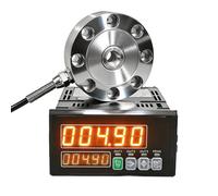 XCSCUK Micro-Column Type Load Cell, 72mm Diameter Stainless Steel Force Transducer,with Display Indicator,for Industrial Batching Machine (100KG)