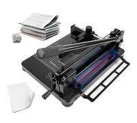 XCSCUK Paper Cutter 12 Inch, A4 Heavy Duty Paper Cutter, Guillotine Paper Cutter,400 Sheet Capacity, for Office, Production Use (Black)