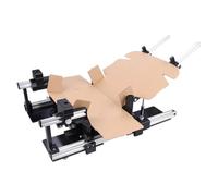 XCSCUK Shipping Boxes Quick Folding Tool, Manual Box Assisted Folding Device, Adjustable Size, Aluminum Frame, for Packaging Industries (25 * 25cm)