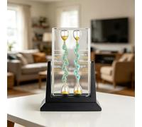 XCSCUK Unidirectional Flow Hourglass,Fluid Phenomena STEM Learning Kit, 137.5° Golden Bifurcation Angle,for Probability Education, Financial Model