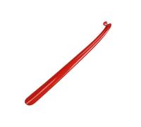 XCSDEW Shoe Horn,Long Handle Plastic Tree,Household Lifter,Arc Hook Design,Can be Hung in the Entrance(Red,L-42.7cm)