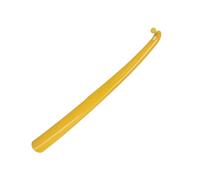 XCSDEW Shoe Horn,Long Handle Plastic Tree,Household Lifter,Arc Hook Design,Can be Hung in the Entrance(Yellow,L-42.7cm)