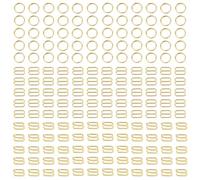 XCSJ Bra Strap Slider Replacement Kit, 8mm, Bra Strap Hooks for Slip Dress, Halter Swimsuit and Lingerie,180 Pcs (Golden)