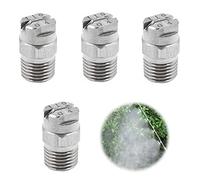 XCSJ Pack of 4 Pressure Washer Surface Cleaner Nozzle High Pressure Spray Nozzle for Water Broom and Underbody Cleaner, 110 Degrees, 1.3 mm Opening Spray Tip, 1/4 Inch Thread Connection