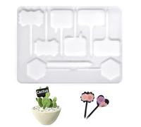 XCSJ Plant Label Moulds Plant Signs Casting Mould Plant Sign Making Silicone Mould Epoxy Resin Moulds Plant Signs Concrete Casting Mould Labelling Labels for Potted Flowers, Vegetables, Garden (A)