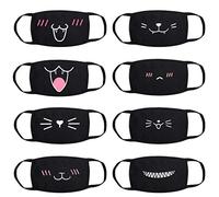 XCSSKG Cartoon Sweet Cat Pattern Mouth Face Protection Cotton Dust-proof Fashionable Cute Reusable Washable