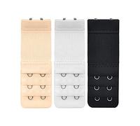 XCSSKG Lady 2 x 3 Hook and Eye Tape Streych Extension Bra Extender (3 Pcs) (Mix)