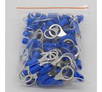 XCTXOKPVM RV2-10 Blue Ring Insulated Terminal Cable Wire Connector Suit 1.5-2.5mm Cable Crimp Terminal 100PCS/Pack RV2.5-10 RV