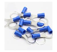 XCTXOKPVM RV2-10 Blue Ring Insulated Terminal Cable Wire Connector Suit 1.5-2.5mm Cable Crimp Terminal 100PCS/Pack RV2.5-10 RV