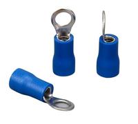 XCTXOKPVM RV2-8 Blue Ring Insulated Terminal Cable Wire Connector 100PCS/Pack Suit 1.5-2.5mm Cable Electrical Crimp Terminal RV2.5-8 RV