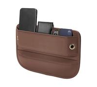 XCUNMMB 1 Pcs Car Seat Gap Organizer for Mercedes Benz GLC Coupé 1 (I) C253, Car Seat Side Pocket Crevice Storage Box for Wallet Cellphones Keys Cards Accessories,Brown