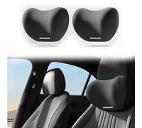 XCUNMMB 2 Pcs Car Neck Pillow for Jaguar E-Pace (2017-), Neck Cushion Head Support Cervical Support Breathable Softness Comfortable Car Accessories,Black