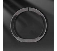 XCUNMMB Car Steering Wheel Cover Leather for Seat Ibiza 2017-2025, Car Steering Wheel Protector Anti-slip Breathable, Interior Accessories, light silver-gray type D