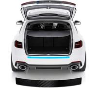 XCUNMMB Rear Bumper Protector Car Door Sill Carbon Fiber Guard Trim Trunk Strip for Skoda SuperB III Estate Boot Sill Stickers Anti Scratch, carbon fiber black